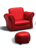 Review Coaster Furniture 460095 / Red Kids Rocking Chair with Ottoman By Coaster Furniture