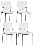 Zuo Trafico White Set of Four Side Chairs