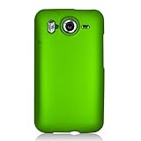 HTC INSPIRE 4G NEON GREEN RUBBERIZED CASE. DESIRE HD.