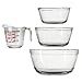Anchor Hocking 4-Piece Mixing Bowl Set, Clear