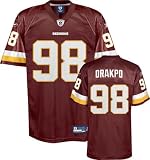 Reebok Brian Orakpo Washington Redskins Red Authentic Jersey Size 52