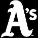 WinCraft MLB Oakland Athletics 8x8 White Decal Logo