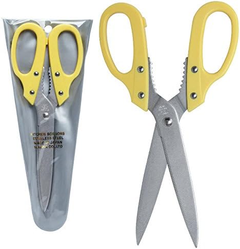 Tnaka Tnk-20/y Kitchen Scissors Stainless Steel Detachable Blade Made in Japan