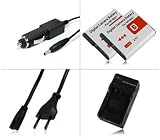 M&L Mobiles® | Chargeur + 2x Batterie NP-BG1 NPBG1 pour Sony CyberShot DSC-HX5 | DSC-HX7 | DSC-HX9