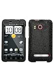 HTC Evo 4G Full Diamond Case - Black Diamante