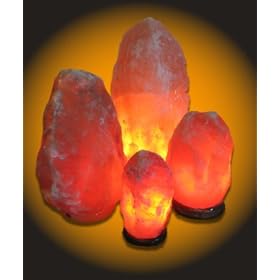 Himalayan Salt Crystal Lamp (X-Large, Wood Base, 11-15 lbs., 11-14 in.)