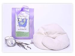 Do Not Disturb Lavender Relaxing Spa Neck Pillow Gift Set with Candle