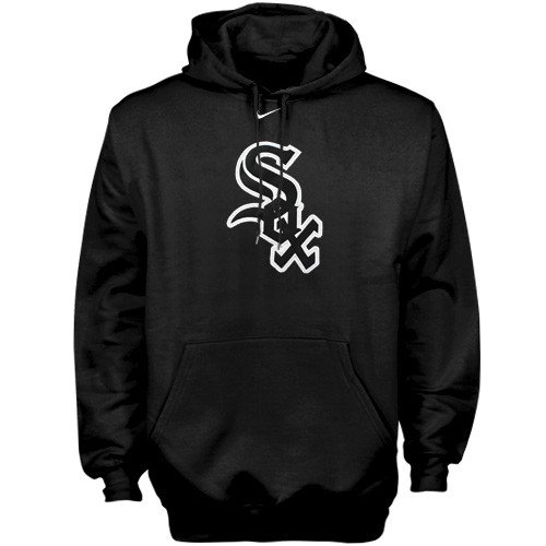 Nike Chicago White Sox Black Tackle Twill Hoody Sweatshirt