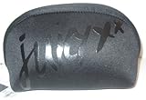 Juicy Couture Large Black Sateen Cosmetic Case Pouch