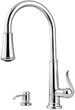 Pfister GT529-YPU Ashfield 1-Handle Pull-Down Kitchen Faucet with Soap Dispenser, Rustic Bronze