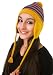 Handmade Lightweight Alpaca Natural Fiber Hat with Earflaps - Mustard Rainbow...
