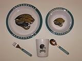 JACKSONVILLE JAGUARS Team Logo 5 Piece Baby Child Dinner Set ( Sipping cup, Plate, Bowl,... by Duckhouse