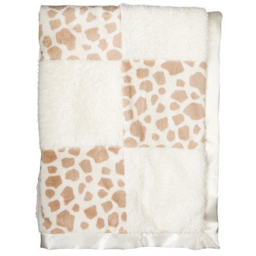 CoCaLo Patchwork Blanket - Ivory/ Giraffe