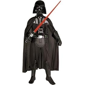 Child Deluxe Darth Vader Costume - Boys Medium, 6-7 years (Size 8-10 USA)