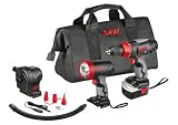 Skil F0152006AF Toolsset: Akkuschrauber mit Akkulampe und Akkupumpe