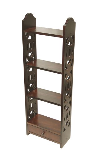 Image of D-Art Mahogany Finish Carnation Wall Storage Rack