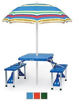 Folding Picnic Table (Blue) (26