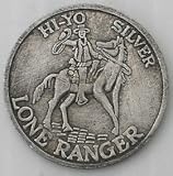  : Lone Ranger + Silver Good Luck Horseshoe Token Coin