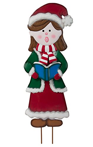 Metal Garden Girl Caroler by Maple Lane CreationsTM
