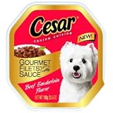 Cesar Gourmet Filets In Sauce Canine Cuisine Beef Tenderloin Flavor (24/3.5-oz cans)