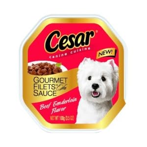 Cesar Gourmet Filets In Sauce Canine Cuisine Beef Tenderloin Flavor