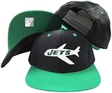 New York Jets Black/Green Two Tone Plastic Snapback Adjustable Plastic Snap Back Hat / Cap