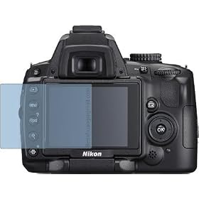2x Pre-cut to fit Nikon D5000 D5000DX Premium Clear LCD Screen Protector, no cutting is... by 