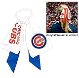 Chicago Cubs Ponytail Holder Hair Tie Ribbon