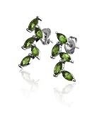 Sterling Silver Leaf Design Peridot Earrings 41LerNWMaoL. SL160 Sterling Silver Leaf Design Peridot Earrings