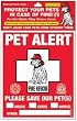 Pet Safety Alert Pet Alert Window Decal 2 Pack
