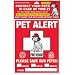 Pet Safety Alert Pet Alert Window Decal 2 Pack