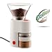 Bodum Bistro Burr Grinder - Off White (includes 1/2 lb Colombia Supremo Gourmet Coffee) 