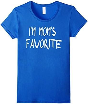 Women's I'm Mom's Favorite Mothers Day Funny T Shirt Small Royal Blue