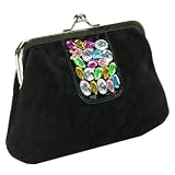 JLO by Jennifer Lopez JLGCBA 11201 Black Crystal Embellished Clutch