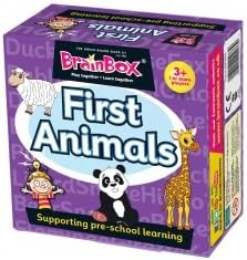 The Green Board Game Co. G0990073 Brainbox First Animals Game