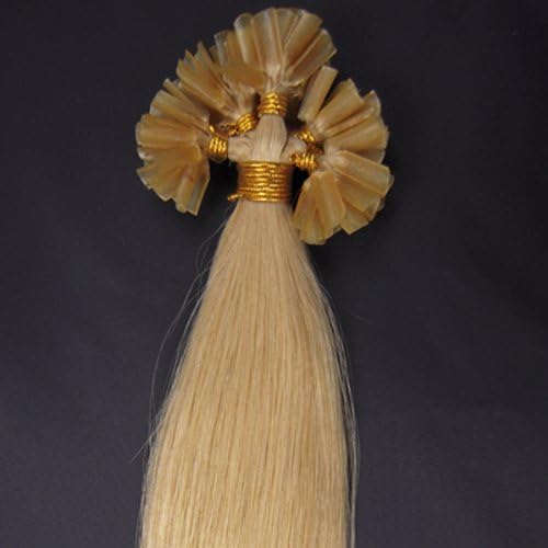 stock 18inch 200s 100g Fusion U or Nail Keratin Tip Remy Human Hair Extensions Color 24 Ash Blond