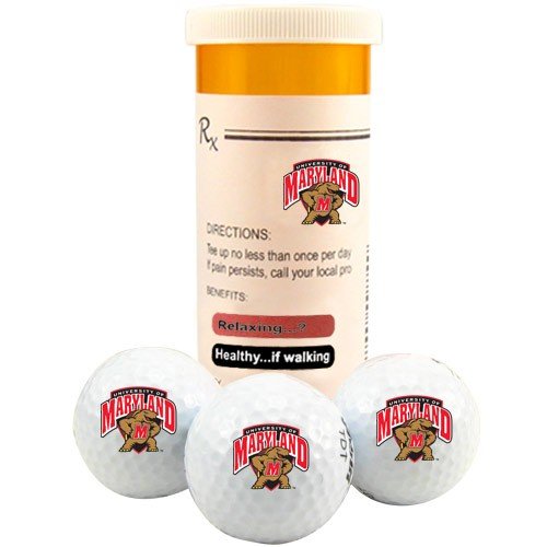 Maryland Terrapins Rx 3-pack Golf Balls