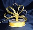 Sheer Organza Ribbon Mono Edge - 5/8" - 25 Yards (75 FT) - Yellow