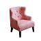 Floral Tufted Kid's Chair - Pink/ White