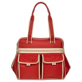 Merona® Canvas Tote Diaper Bag - Red