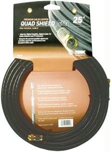 Electronics: RG6 Premium Solid Copper Quad shield Coaxial Cable
