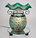 Frosted/Green Floral Night Light Aroma Lamp