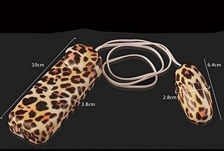 Klove Us New Fashion Sexy Leopard Print Love Egg Bullet Vibrating Vibration Vibrator Egg Bullet Vibe Amazing Thrusting Orgasm Stimulation Stimulator Female Massager Masturbation for Women