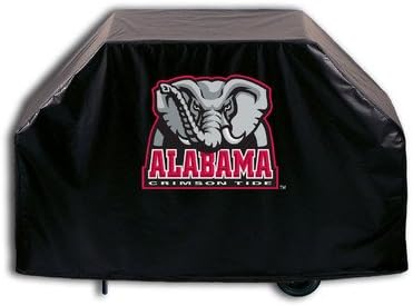 NCAA Grill Cover Size: 36" H x 60" W x 21" D, NCAA Team: Alabama Crimson Tide with Elephant