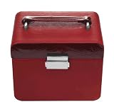 Fossil Gifts - Solid Medium Jewelry Box (Color: Red)
