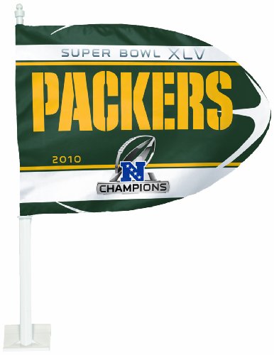 NFL NFC Champions Green Bay Packers Car Flag