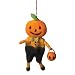 Warm and Scary Pumpkin Man Halloween Ornament