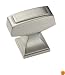 Amerock BP53029-G10 Mulholland Knob 1-1/4-by-13/16-Inch, Satin Nickel