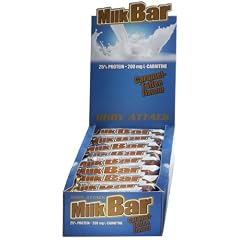 Body Attack Milk Bar Protein Riegel Caramel Toffee + L- Carnitin 24x 35g Riegel (Box)