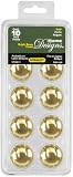 Stanley Home Designs 824359 Classic 1.25-Inch Round Knob 10-Pack, Bright Brass